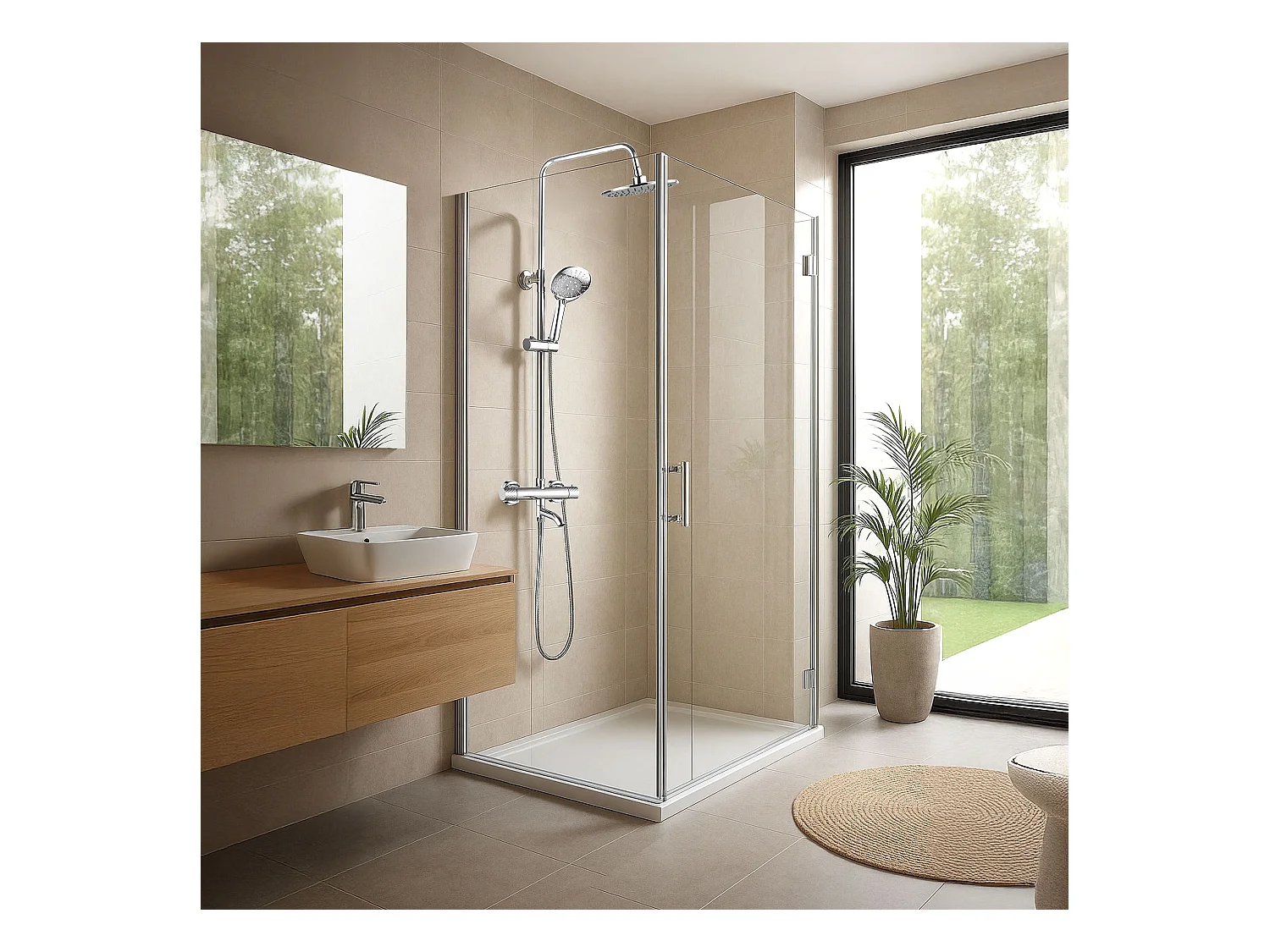 Duschgarnitur Rea Lungo Diamond Chrome
