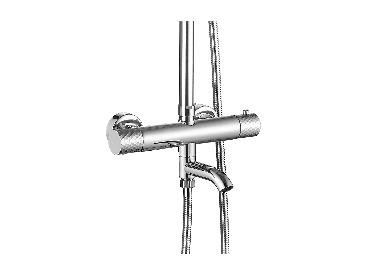 Conjunto De Chuveiro Rea Lungo Diamond Chrome