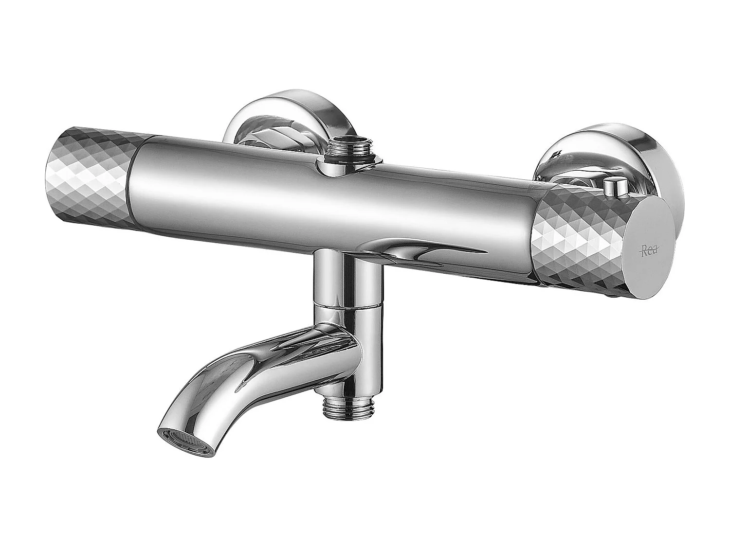 Conjunto De Chuveiro Rea Lungo Diamond Chrome