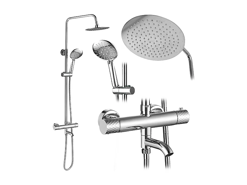 Kit De Douche Rea Lungo Diamond Chrome