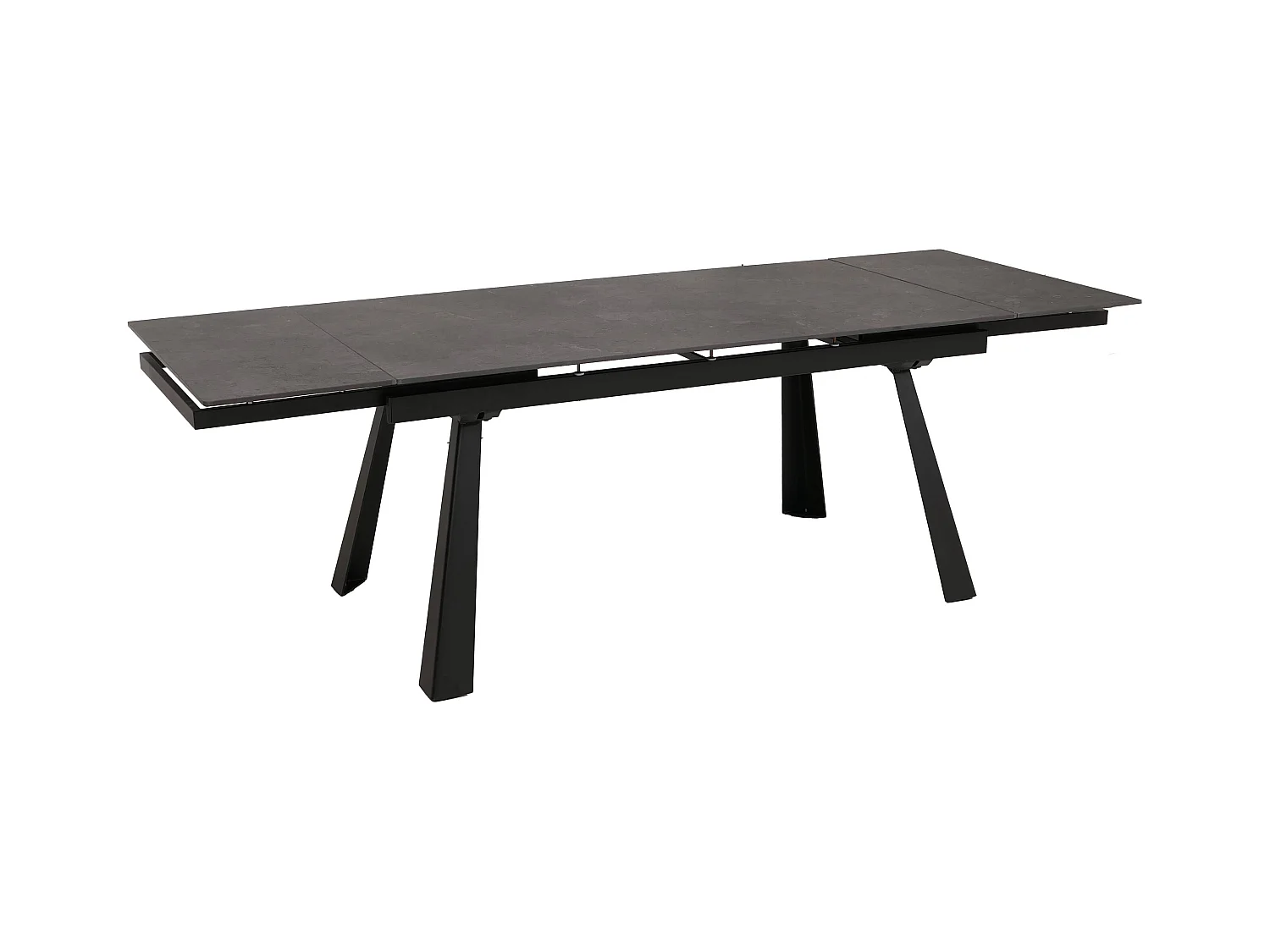 Esszimmertisch MCW-O59, Marmor-Optik grau