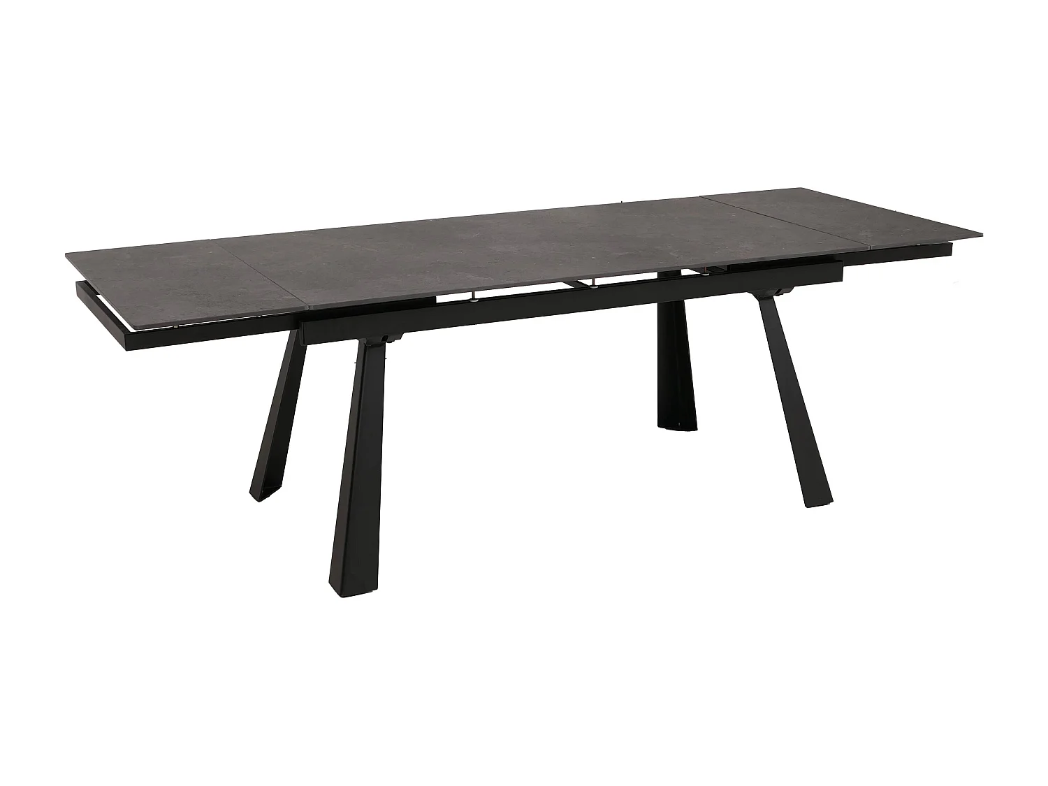 Spisebord MCW-O59,  grå marmorlook