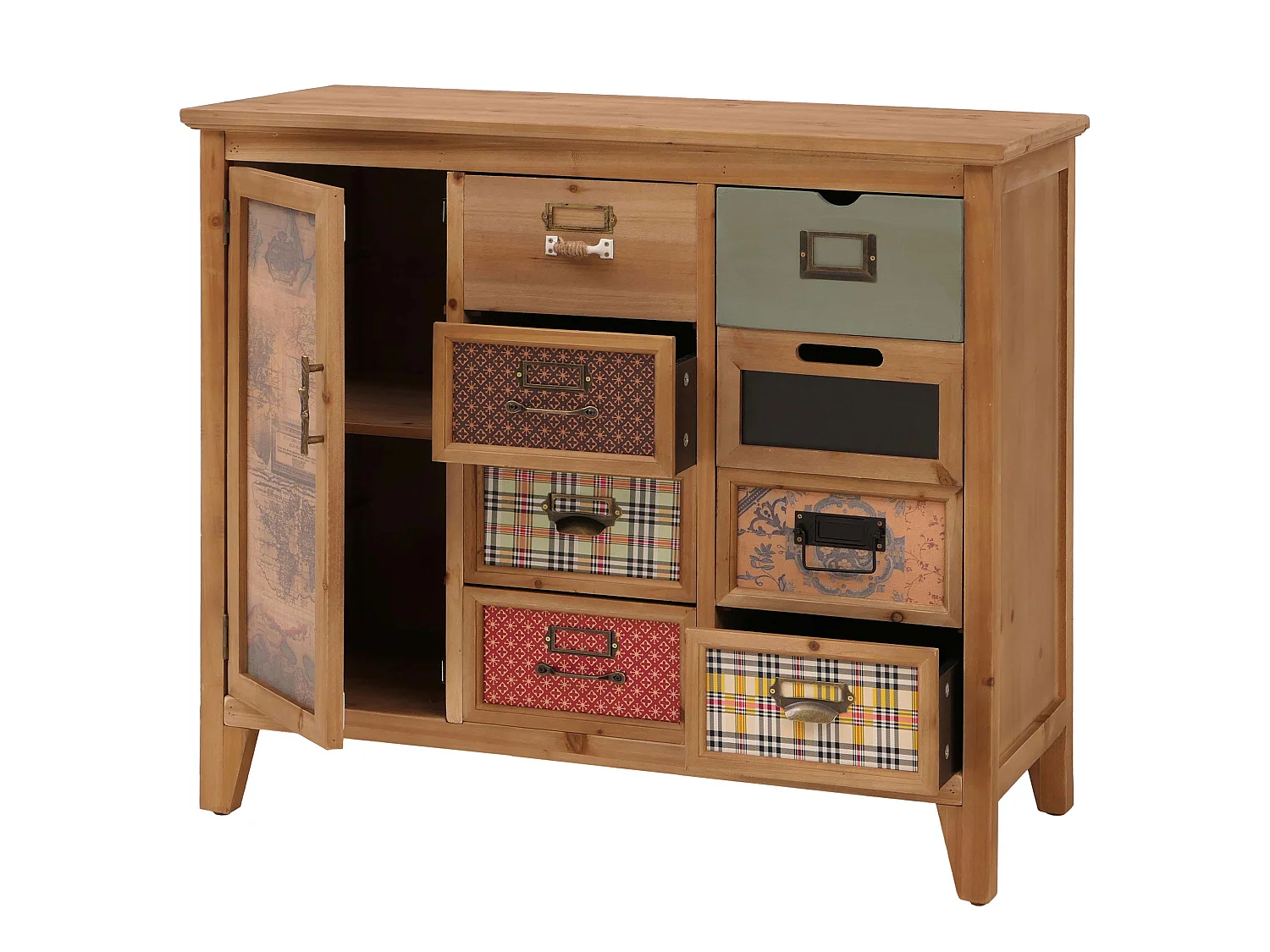 Commode de pharmacien MCW-O63,  Corps naturel