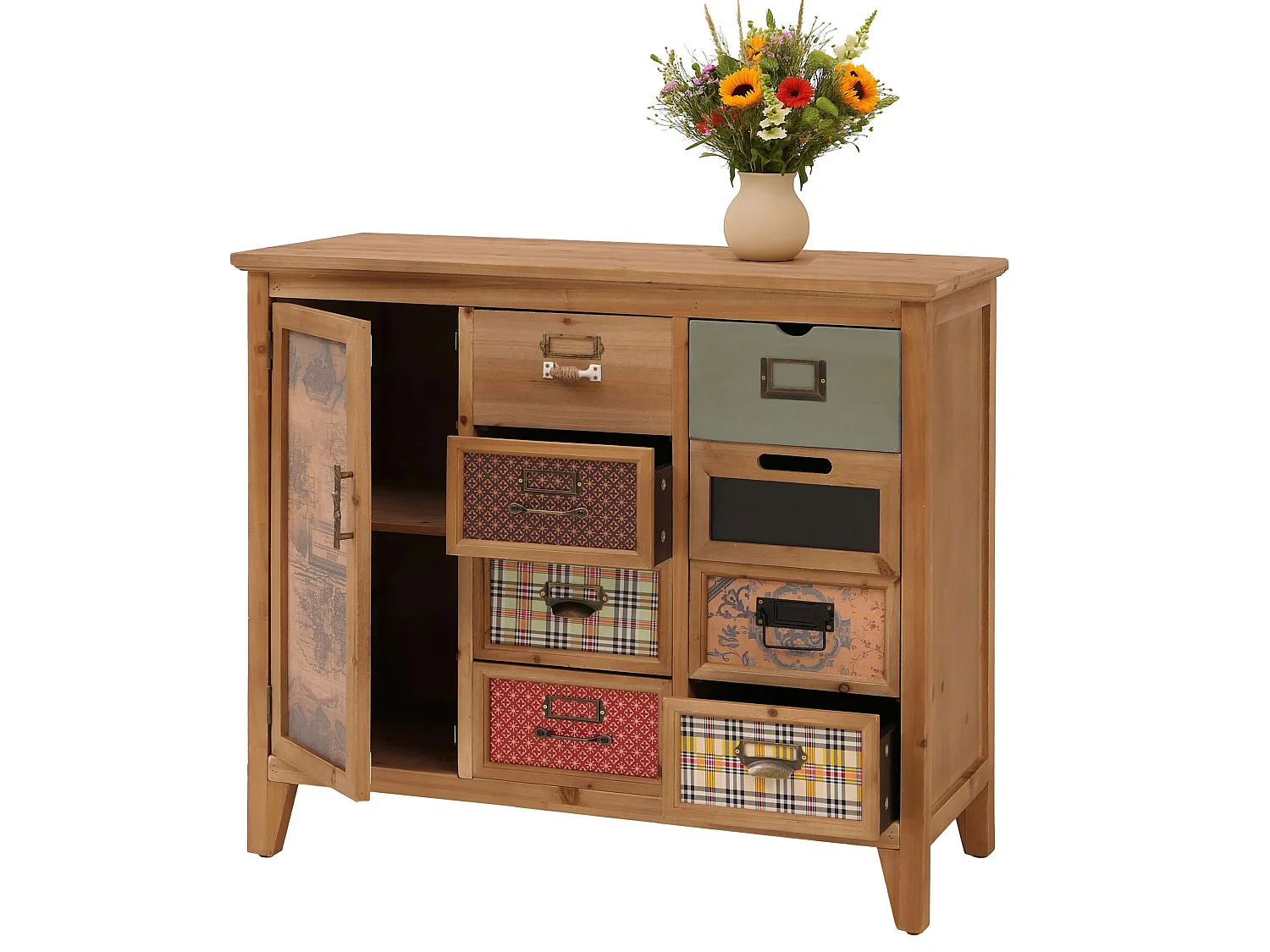 Commode de pharmacien MCW-O63,  Corps naturel