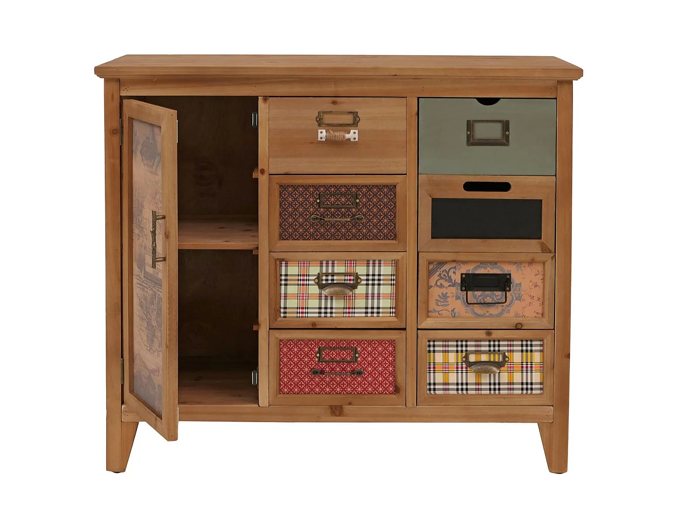 Commode de pharmacien MCW-O63,  Corps naturel