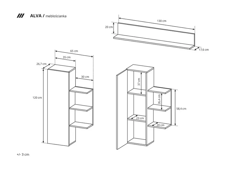 Multimedia  Alva/porte girevoli/spazio di archiviazione/