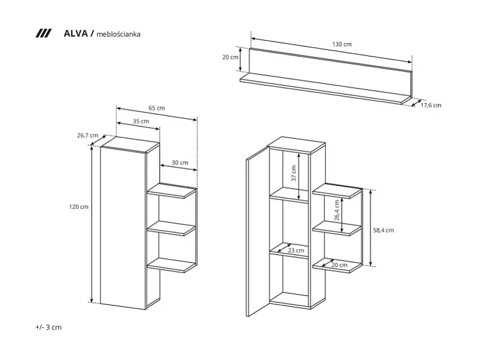 Multimedia  Alva/porte girevoli/spazio di archiviazione/