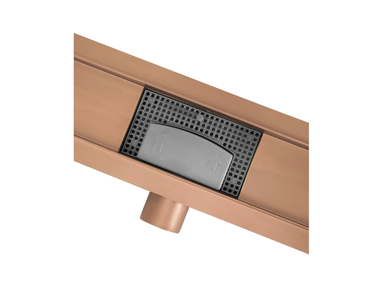 Lineaire Afvoer Rea Neox 70 Brush Copper