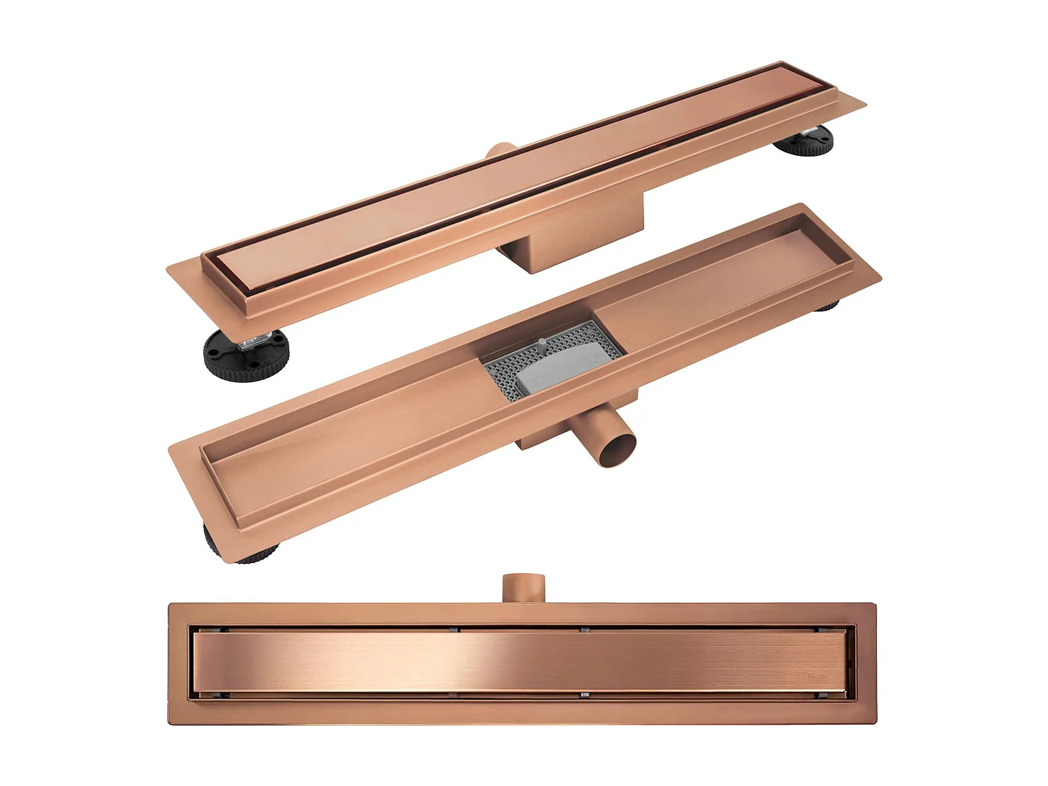 Drain Linéaire Rea Neox 70 Brush Copper