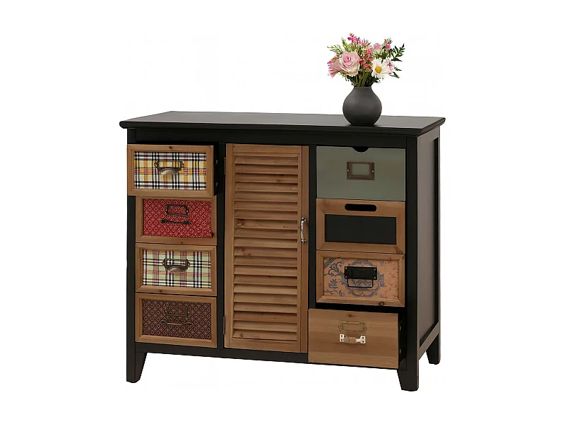 Apothekerskast MCW-O63,  behuizing zwart