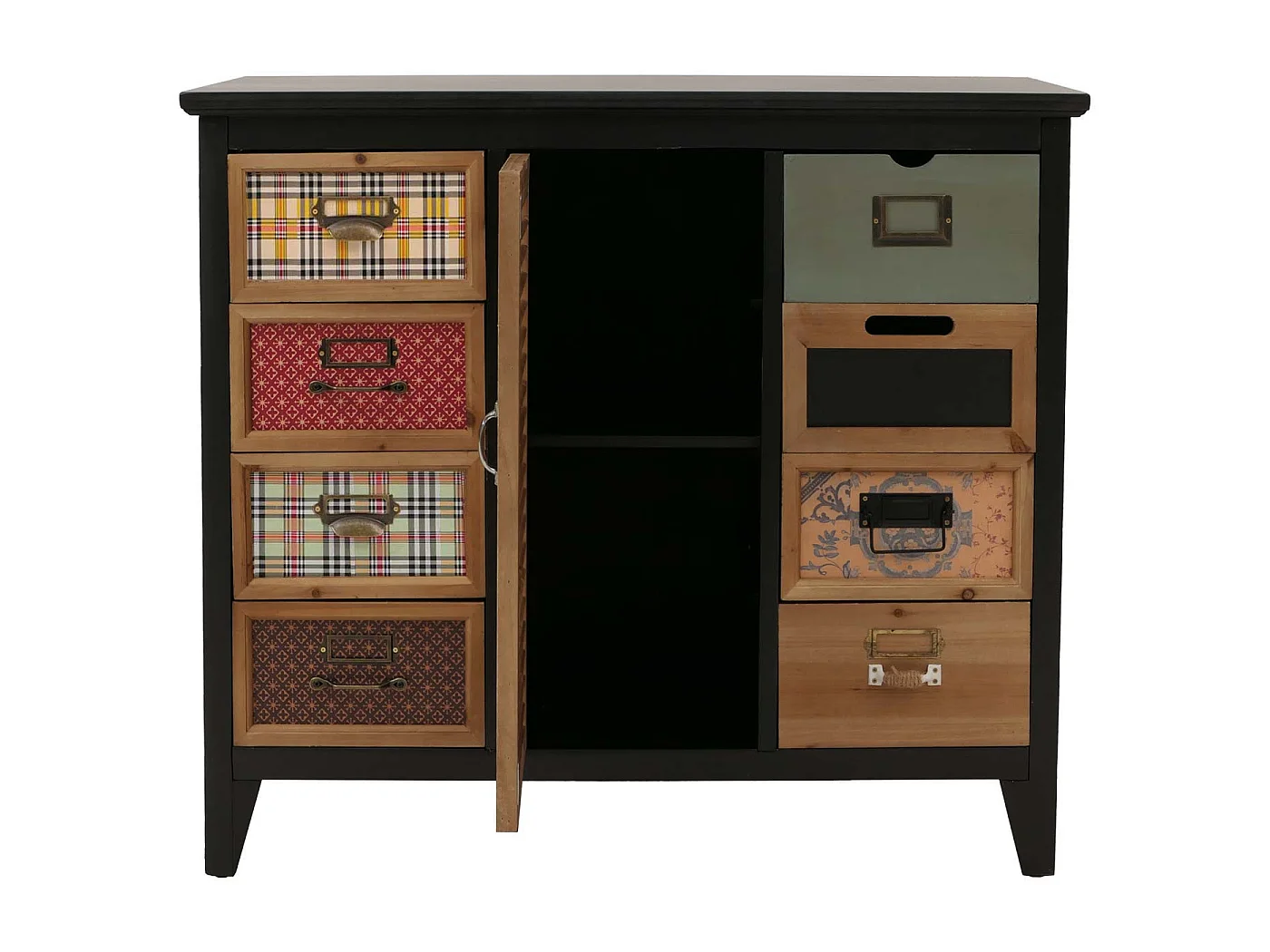 Cómoda de farmacia MCW-O63,  Cuerpo negro