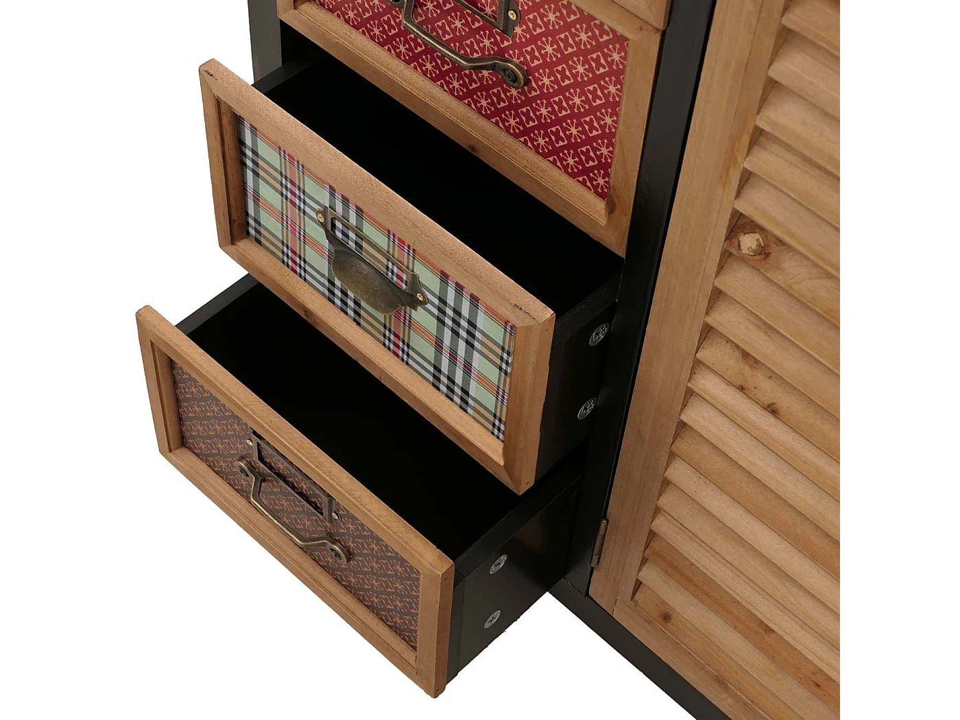 Cómoda de farmacia MCW-O63,  Cuerpo negro