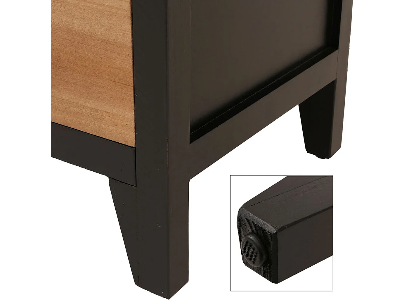 Cómoda de farmacia MCW-O63,  Cuerpo negro