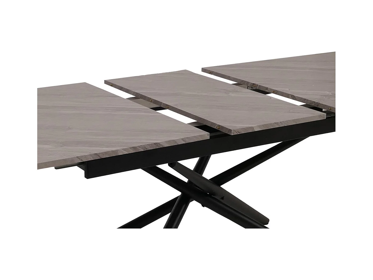 Esszimmertisch MCW-O57, Marmor-Optik grau