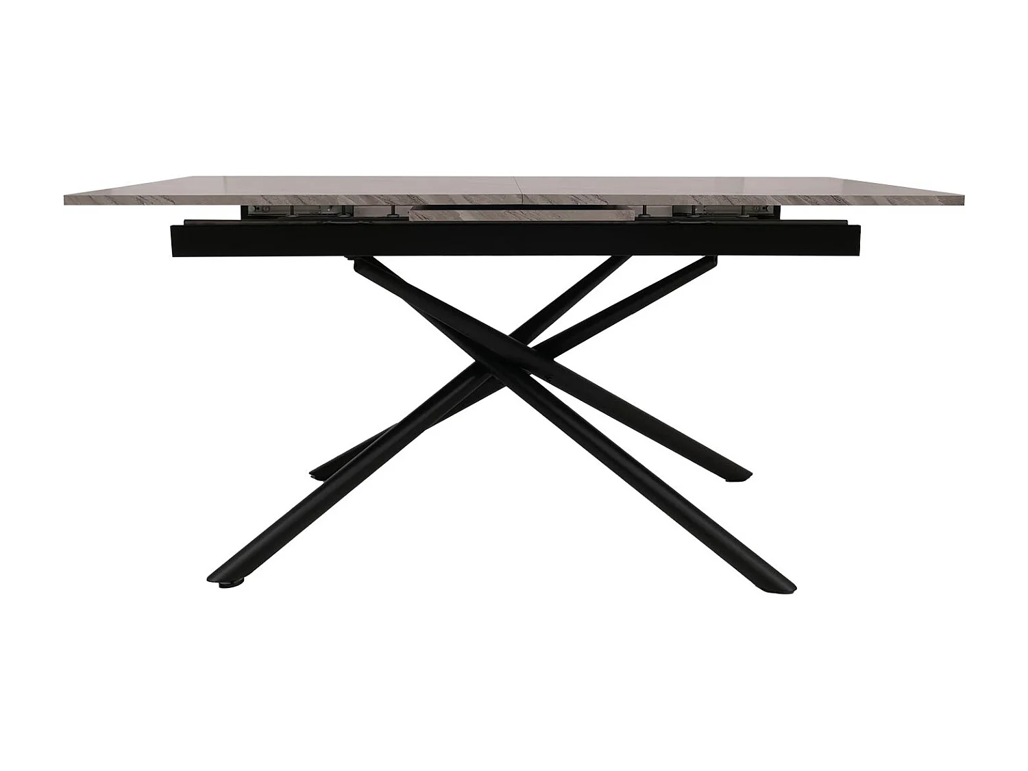 Esszimmertisch MCW-O57, Marmor-Optik grau