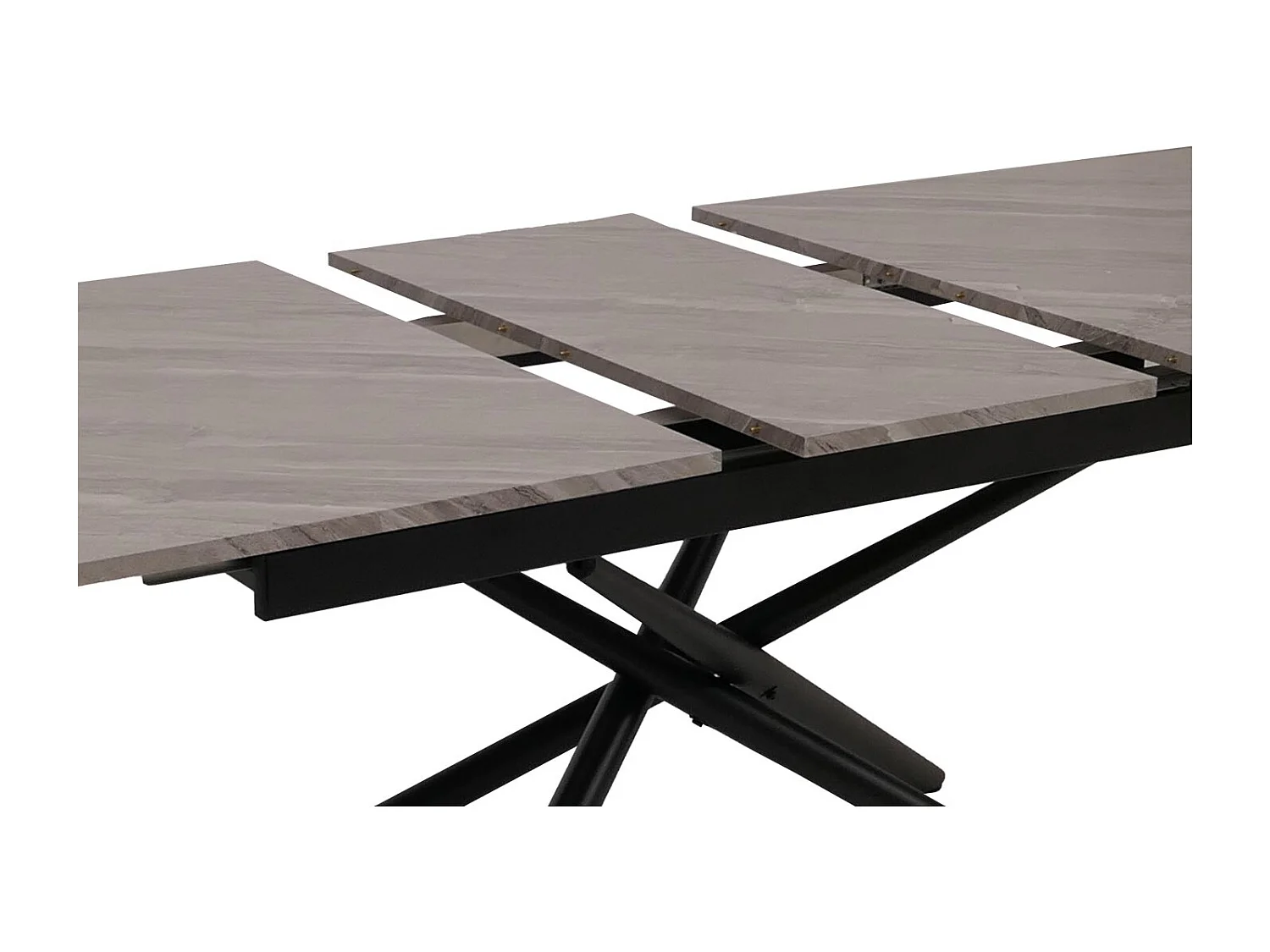 Stół do jadalni MCW-O57,  wygląd marmuru szary