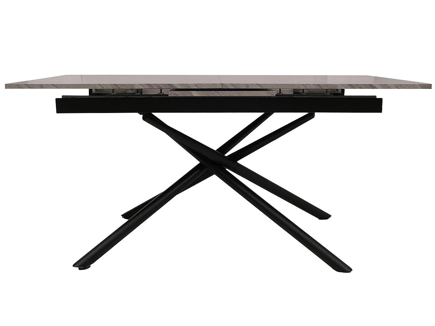Spisebord MCW-O57,  grå marmorlook