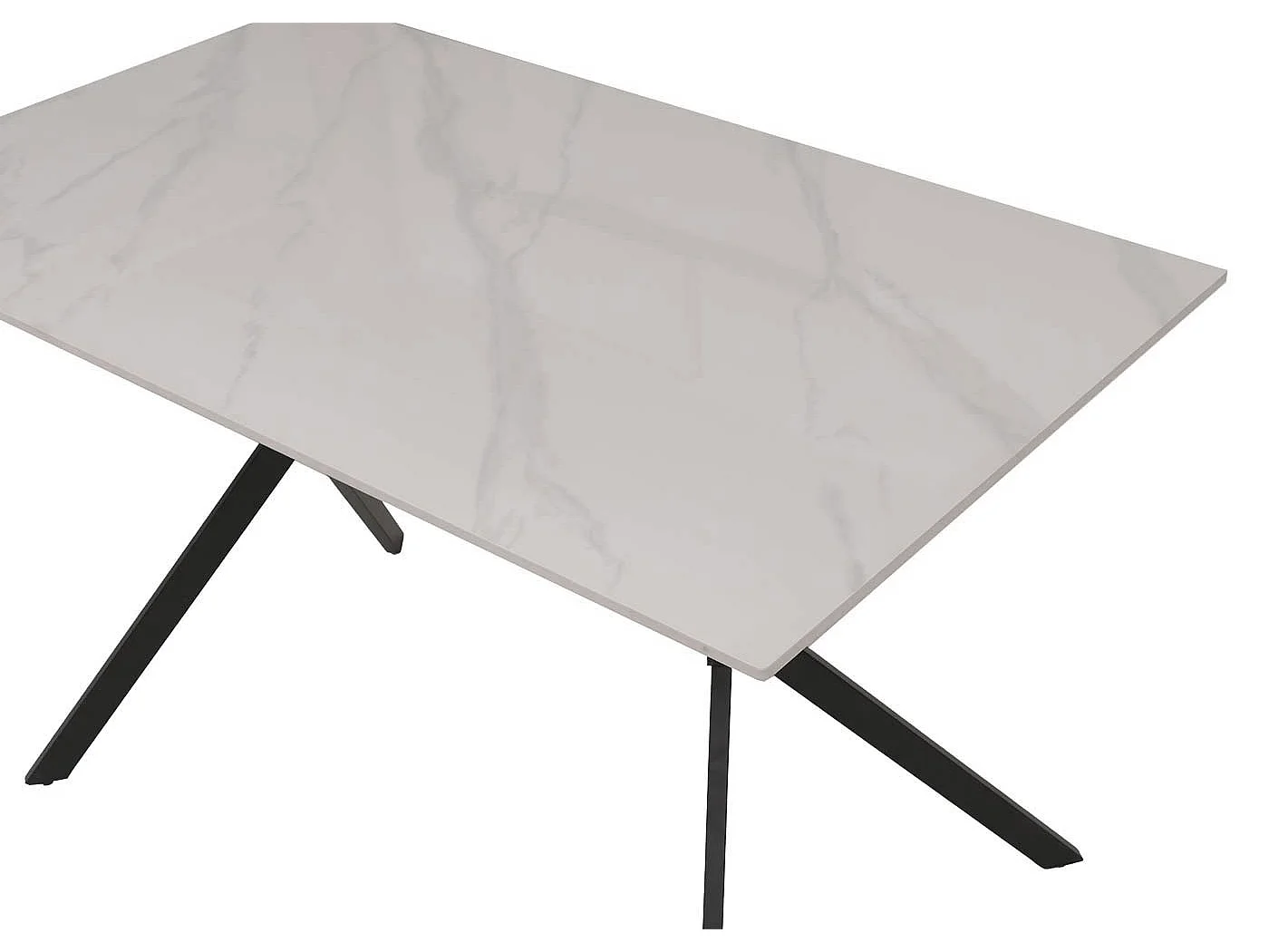 Table de salle à manger MCW-O58,  blanc