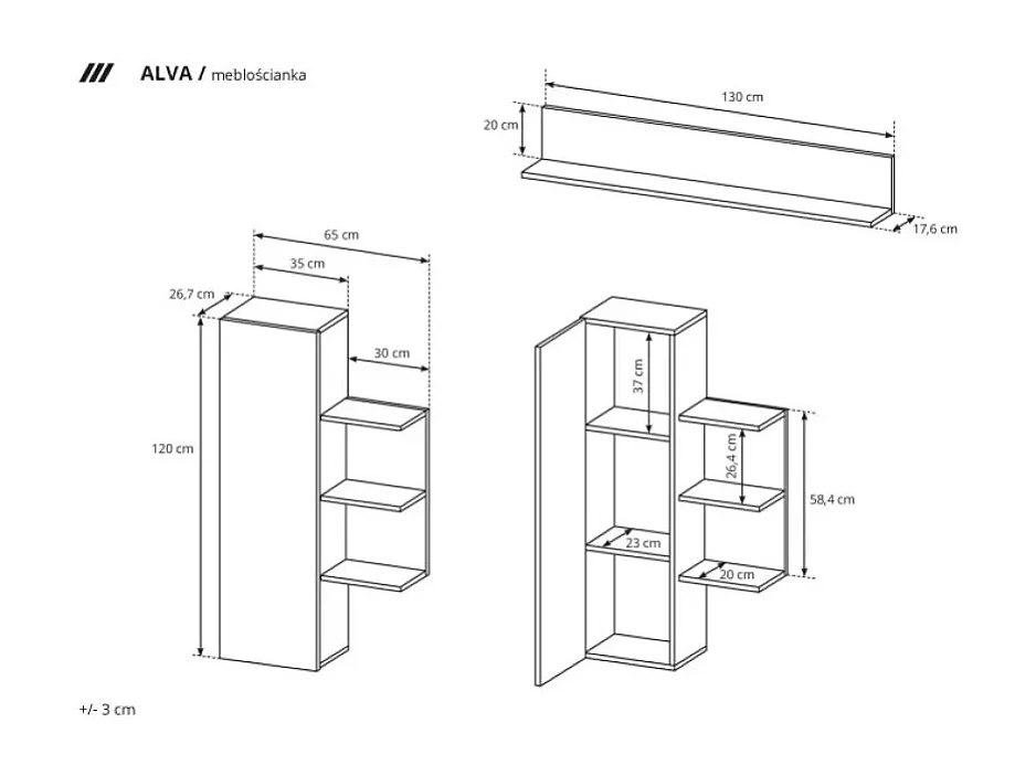 Multimedia  Alva/porte girevoli/spazio di archiviazione/