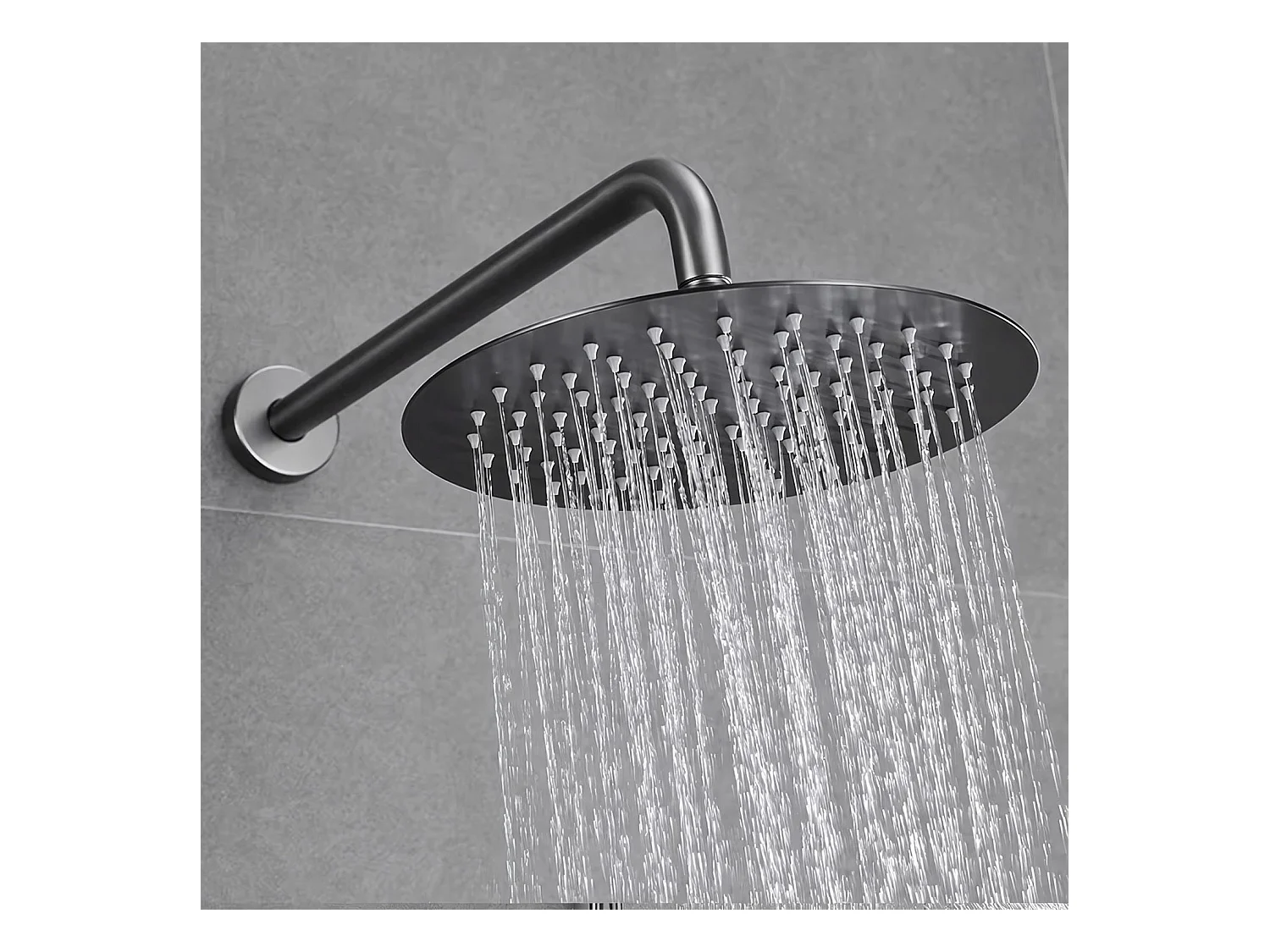 Kit De Douche Encastré Rea Lungo +Box Titanium