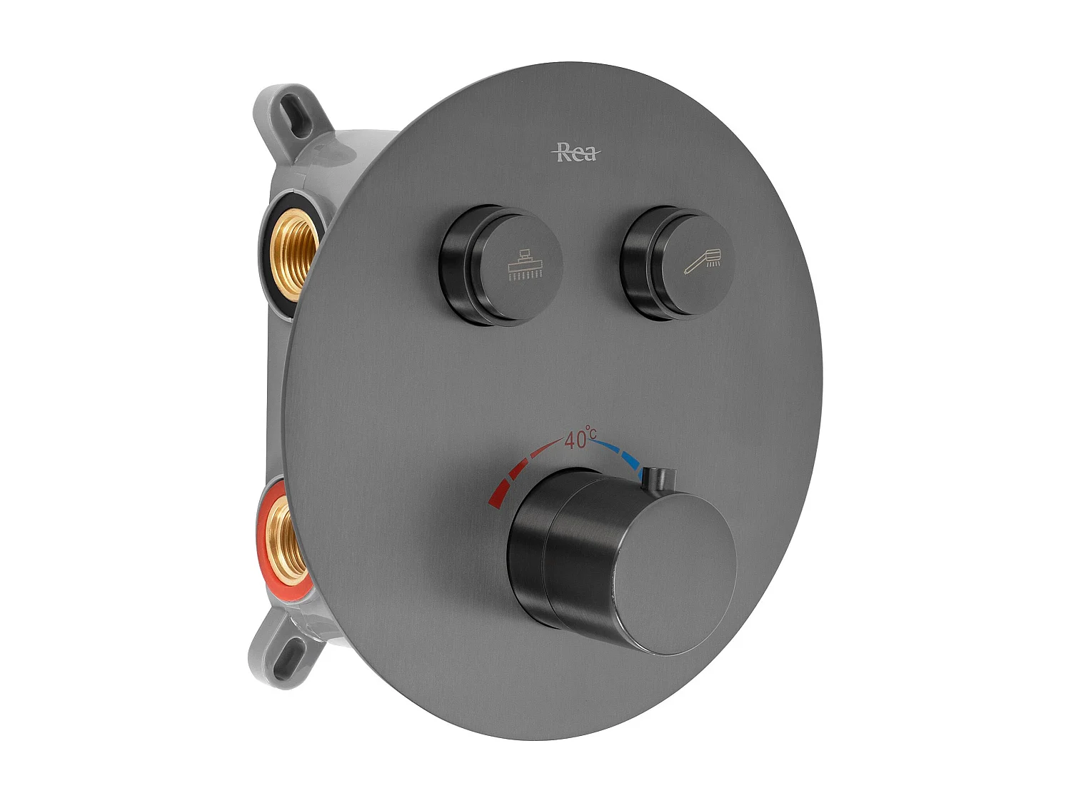 Set Doccia Da Incasso Rea Lungo +Box Titanium