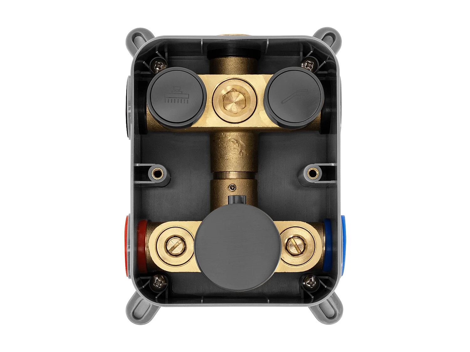 Set Doccia Da Incasso Rea Lungo +Box Titanium