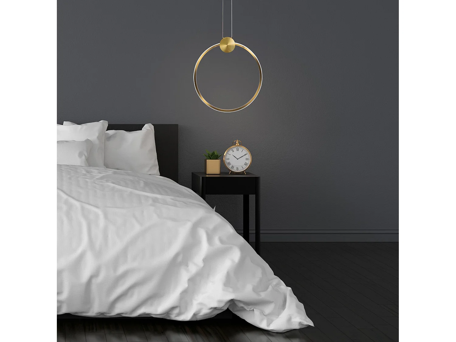 Lampe Suspendue Toolight Led App1397-Cp 40Cm Brush Gold