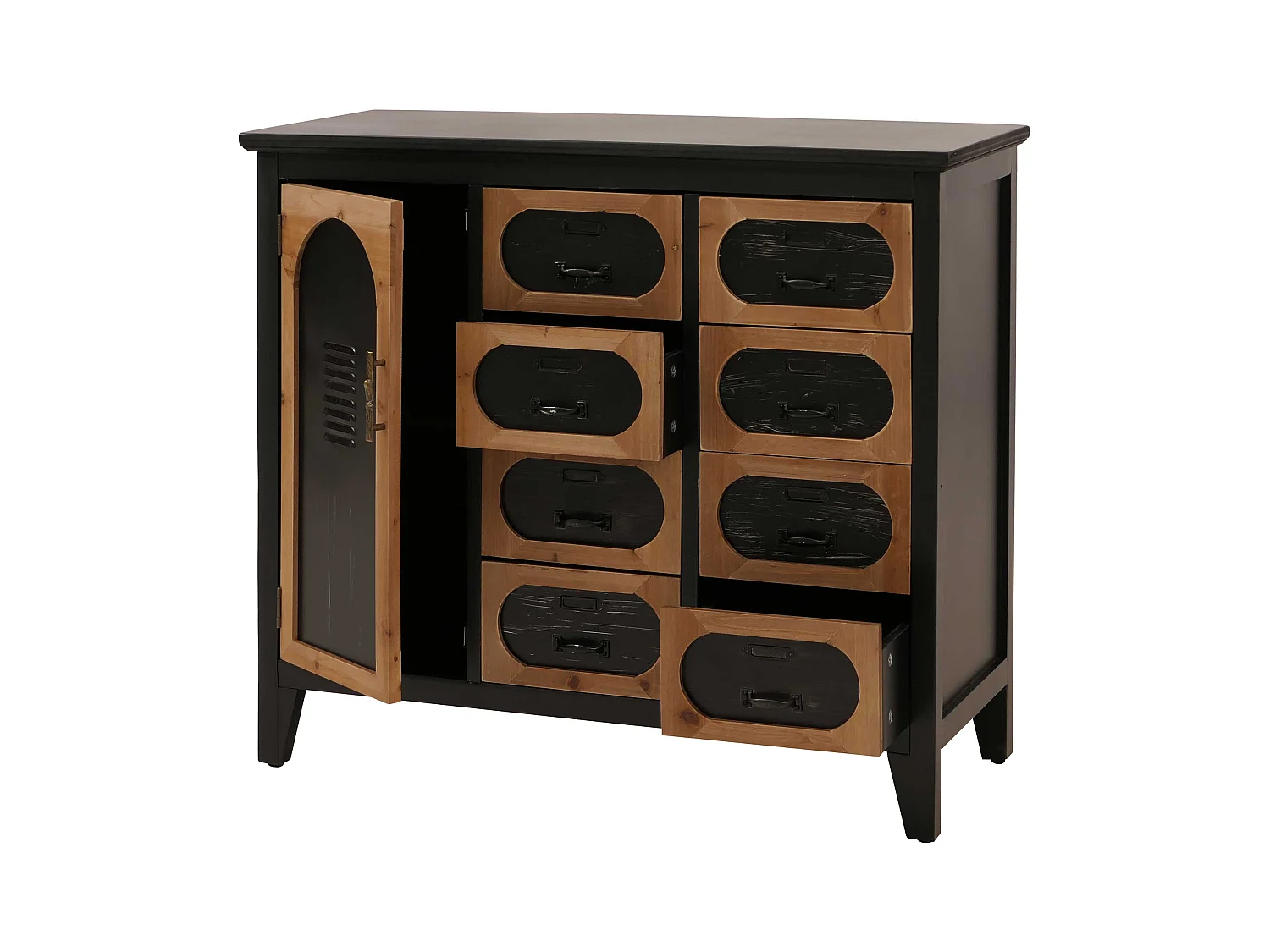 Komoda aptekarska MCW-O63,  korpus czarny