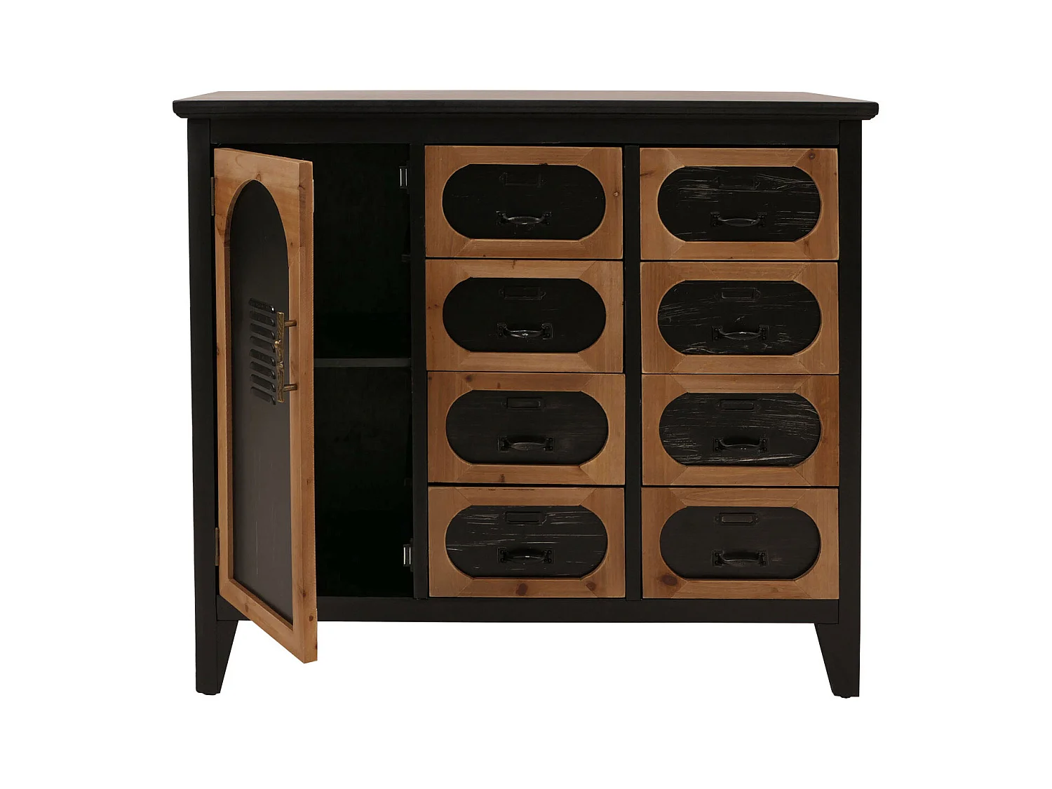 Komoda aptekarska MCW-O63,  korpus czarny