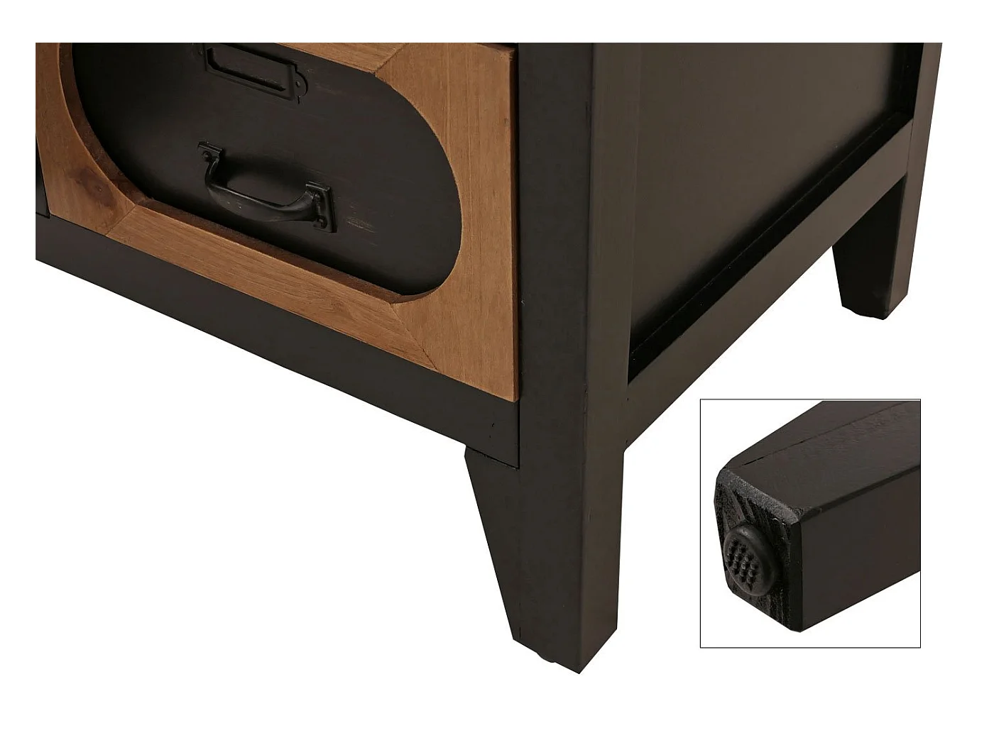 Komoda aptekarska MCW-O63,  korpus czarny