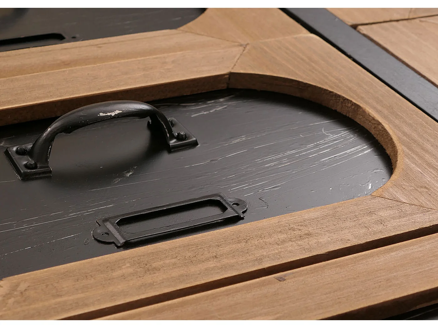 Apothekerskast MCW-O63,  behuizing zwart