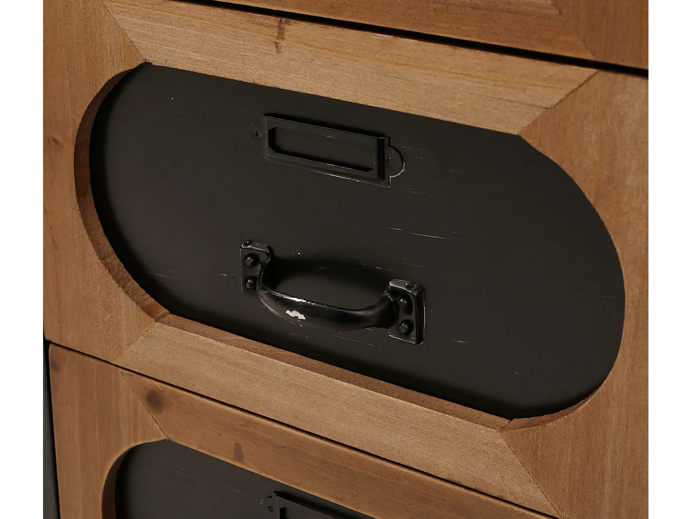 Apothekerskast MCW-O63,  behuizing zwart