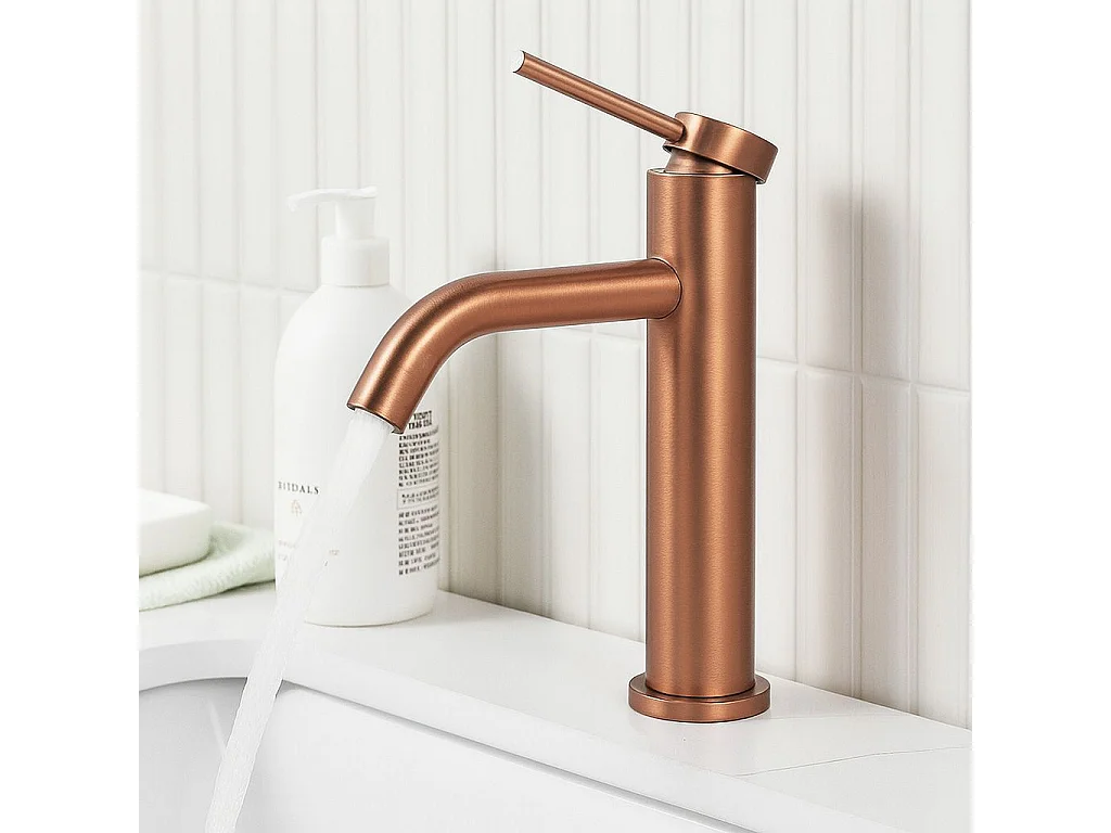 Robinet De Lavabo Rea Clif Low Brush Copper