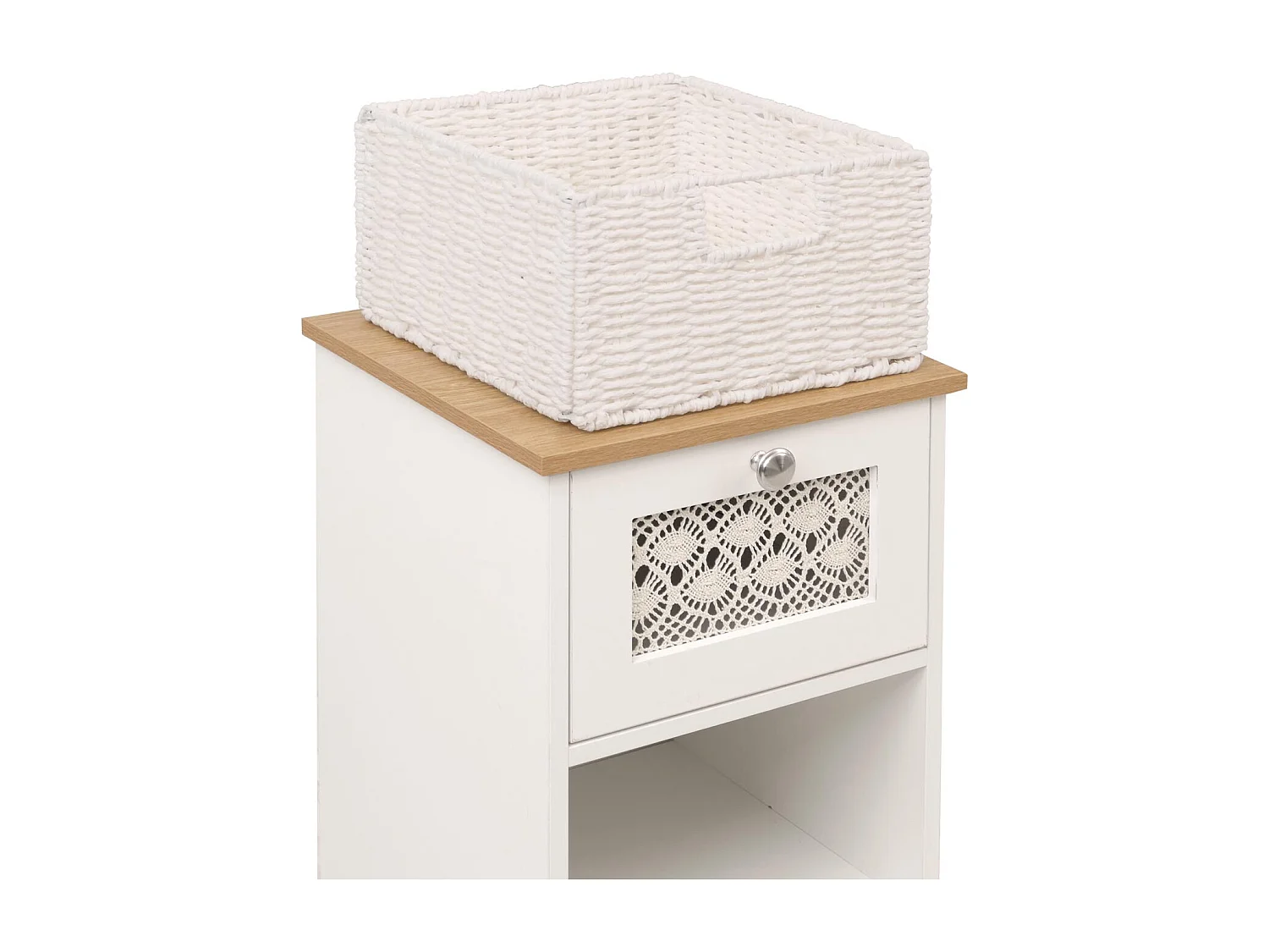 Commode MCW-O75,  naturel-wit