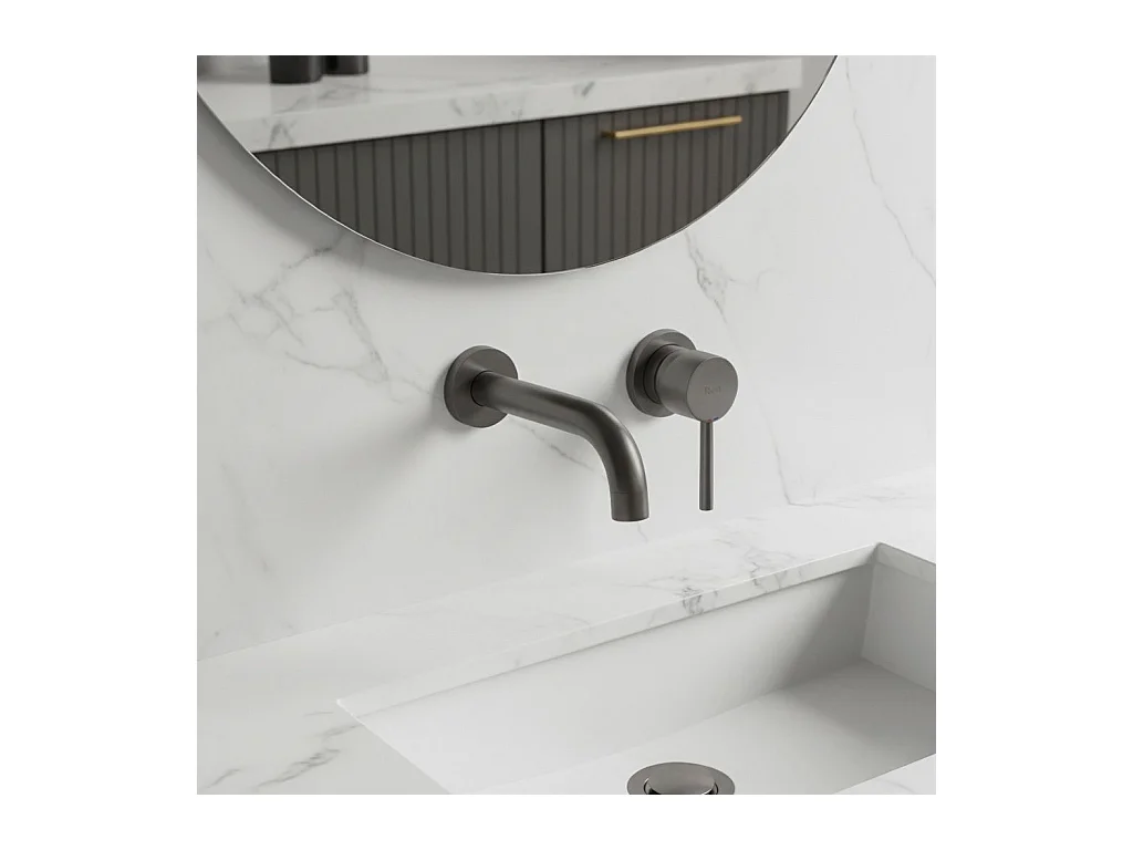 Torneira Oculta Rea Lungo +Box Titanium