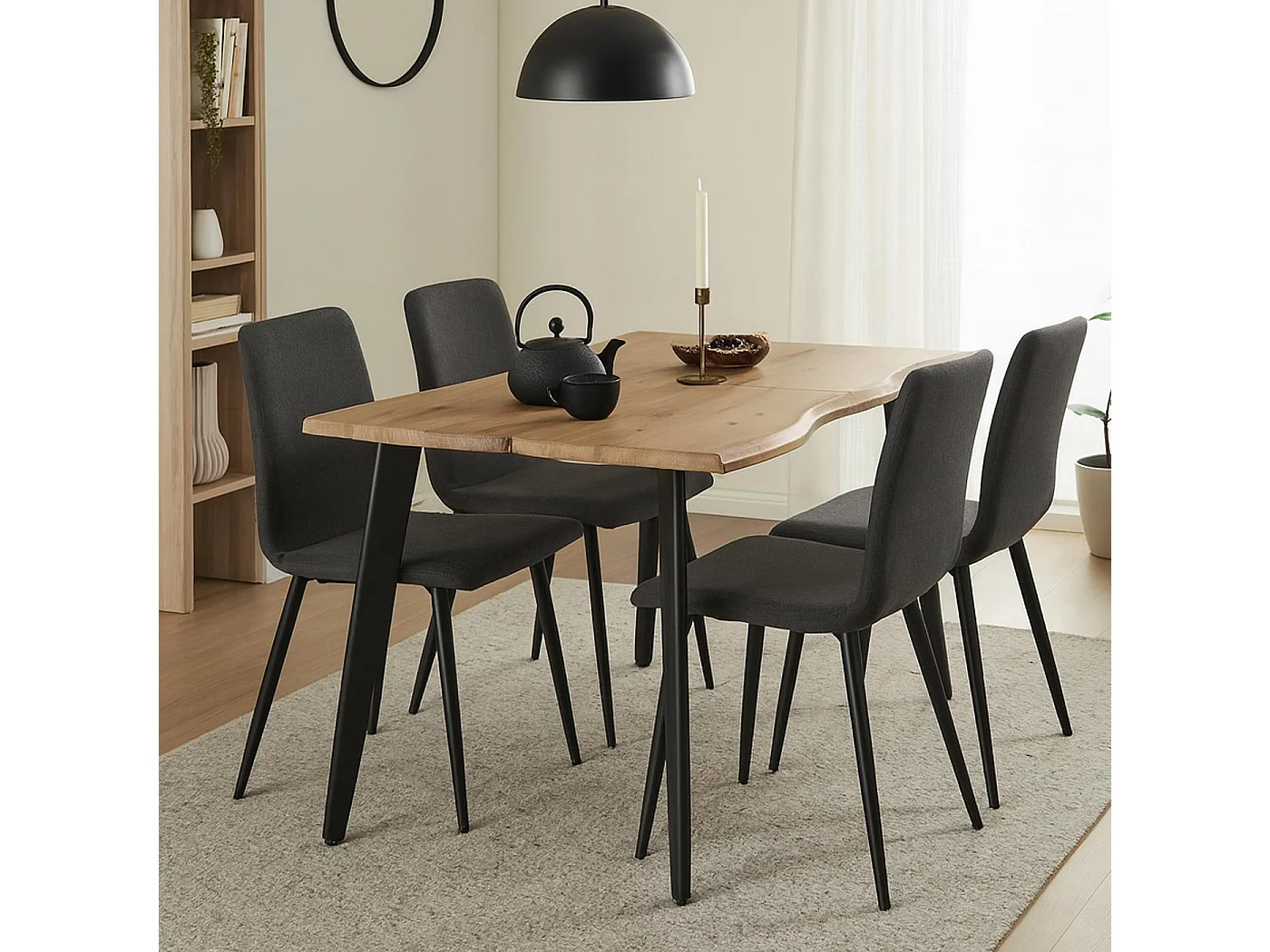 Stół do jadalni MCW-O60,  wygląd orzechowy