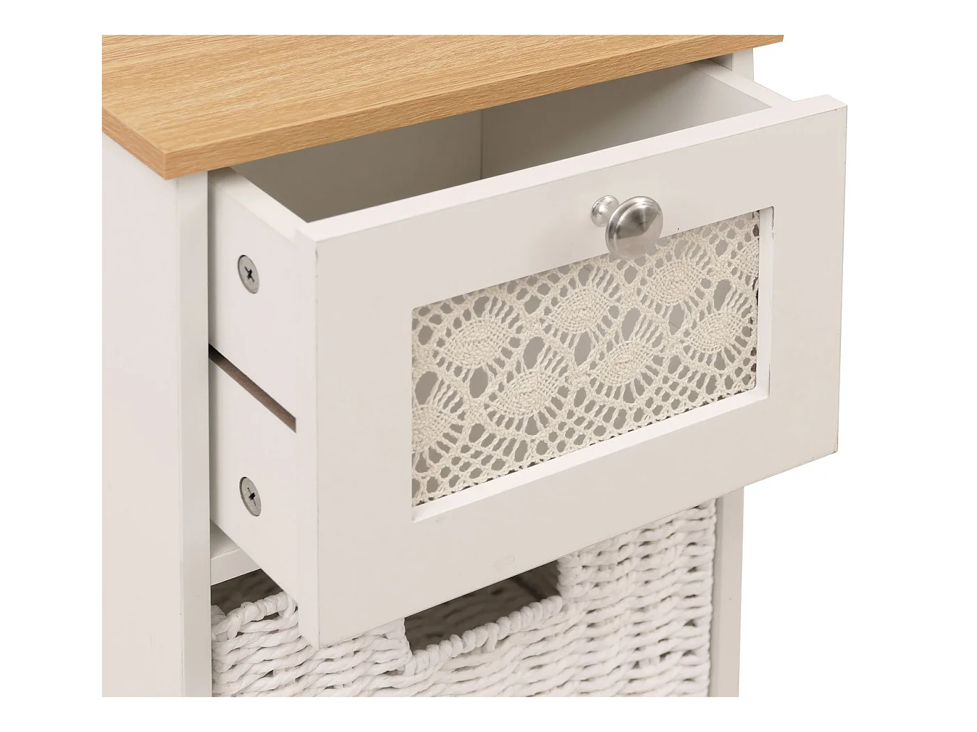 Commode MCW-O75,  blanc naturel