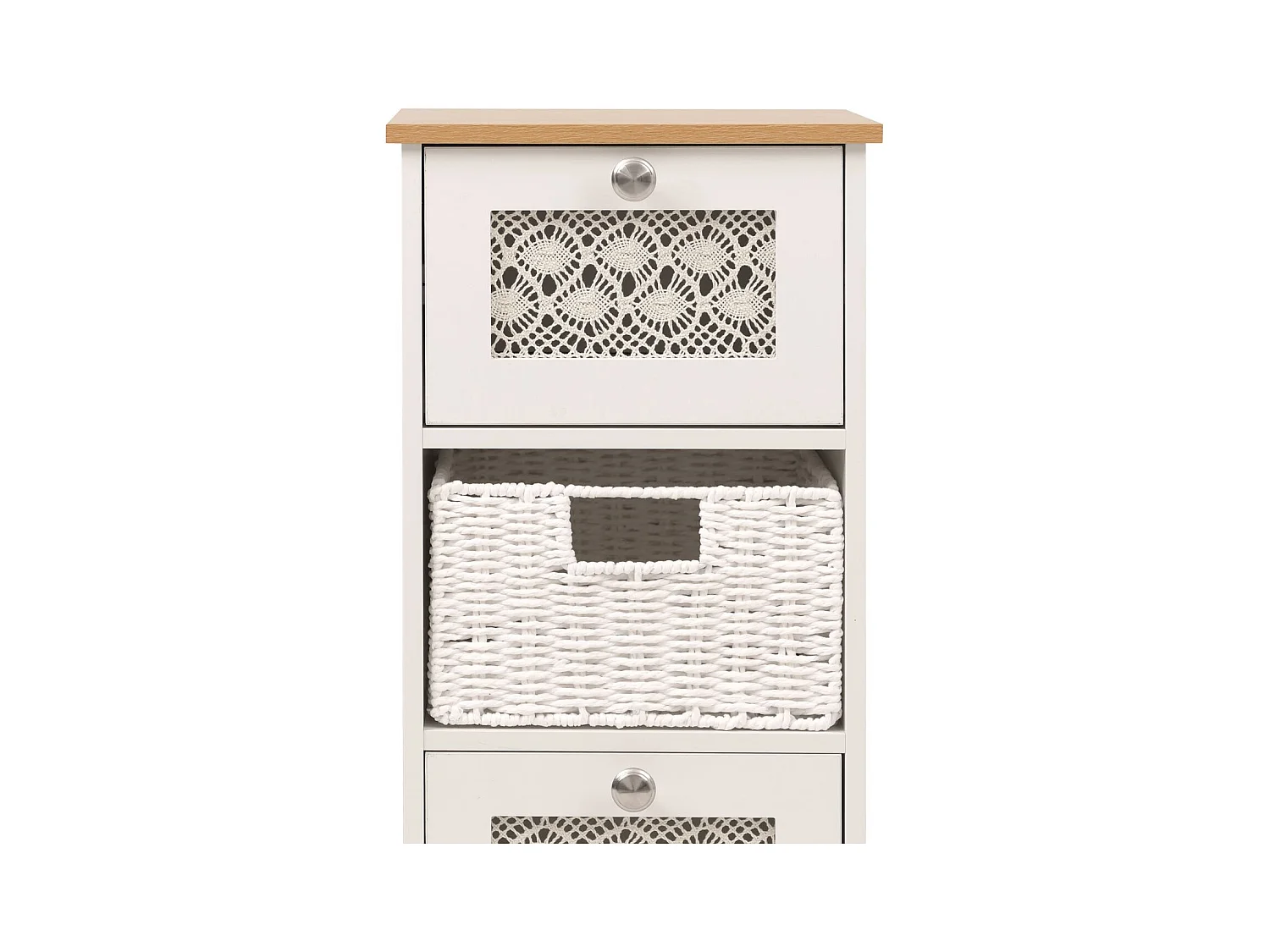 Commode MCW-O75,  blanc naturel