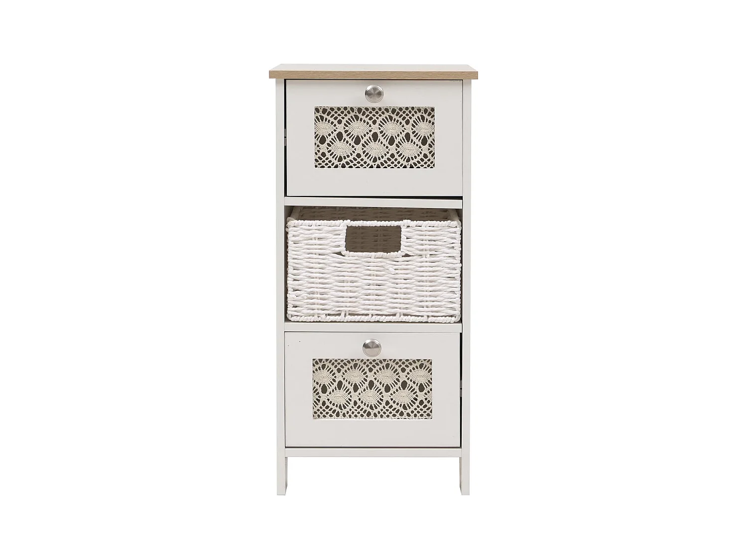 Commode MCW-O75,  blanc naturel