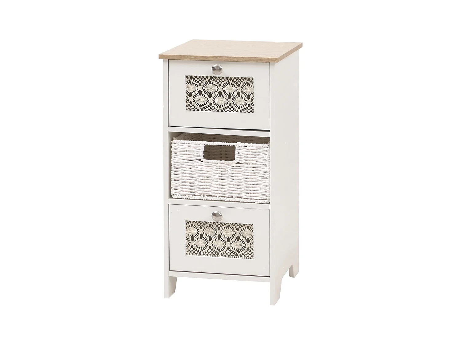 Commode MCW-O75,  blanc naturel
