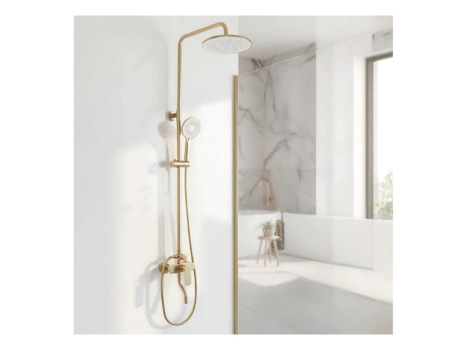 Kit De Douche Rea Drop Brush Gold