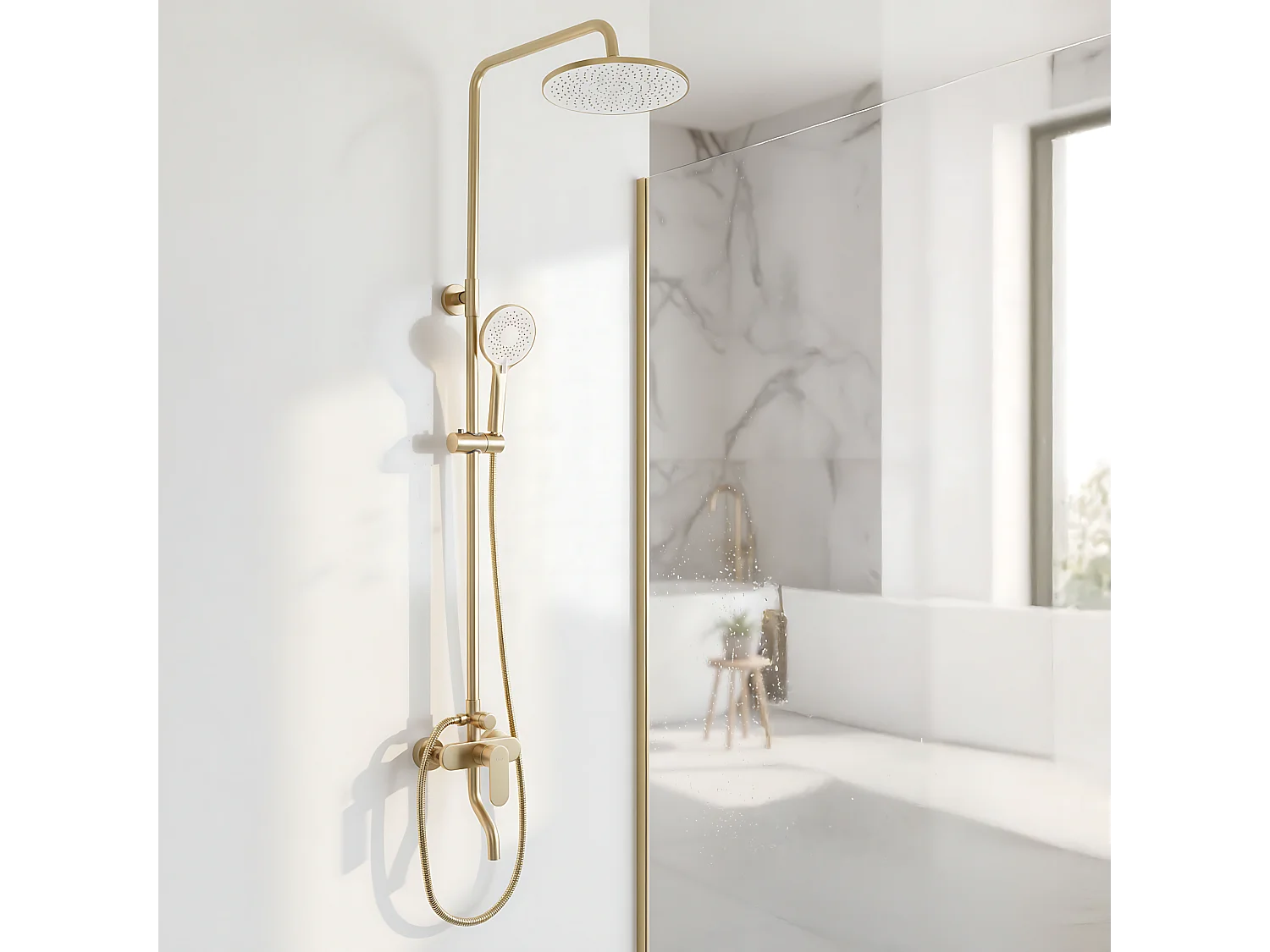 Kit De Douche Rea Drop Brush Gold