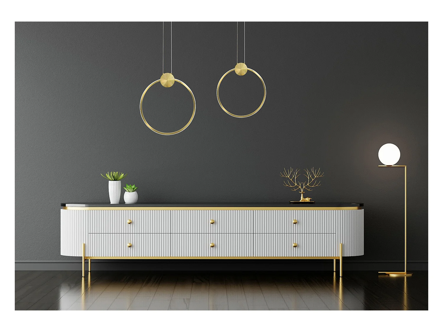 Lampada Rea App1393-Cp 30Cm Led Gold