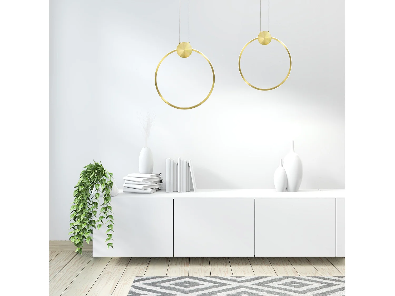 Lampe Suspendue Toolight App1393-Cp 30Cm Led Gold