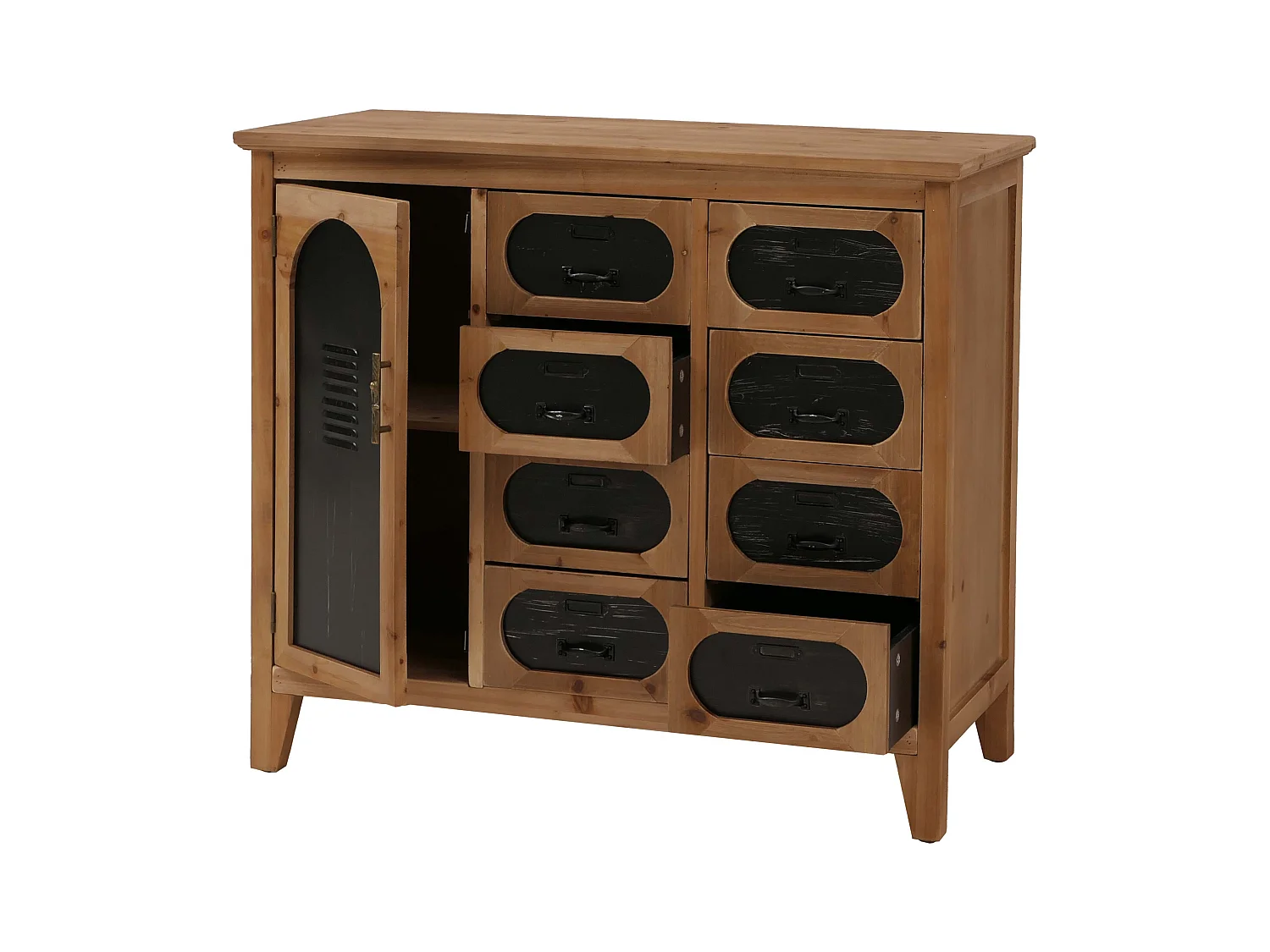 Komoda aptekarska MCW-O63,  korpus w kolorze naturalnym