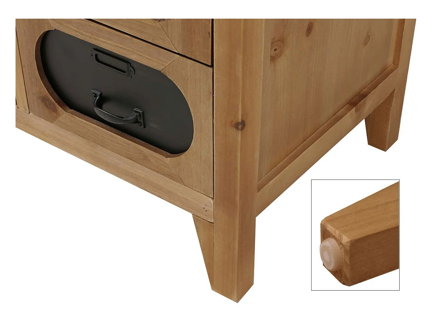 Komoda aptekarska MCW-O63,  korpus w kolorze naturalnym