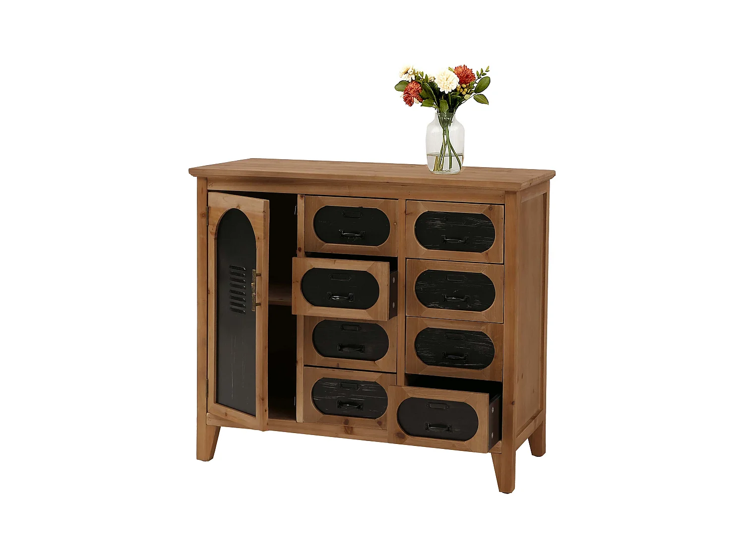 Commode de pharmacien MCW-O63,  Corps naturel