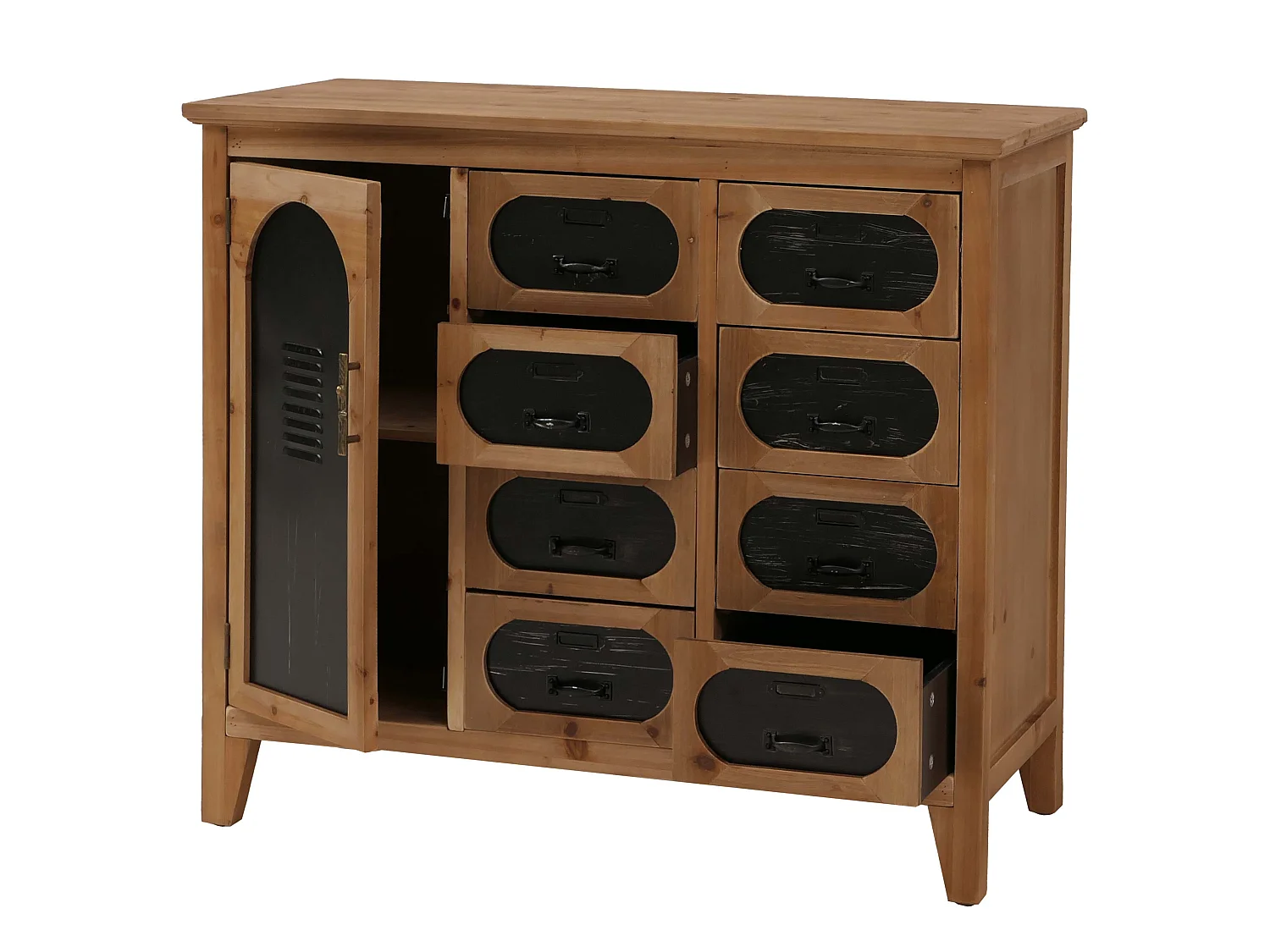 Commode de pharmacien MCW-O63,  Corps naturel