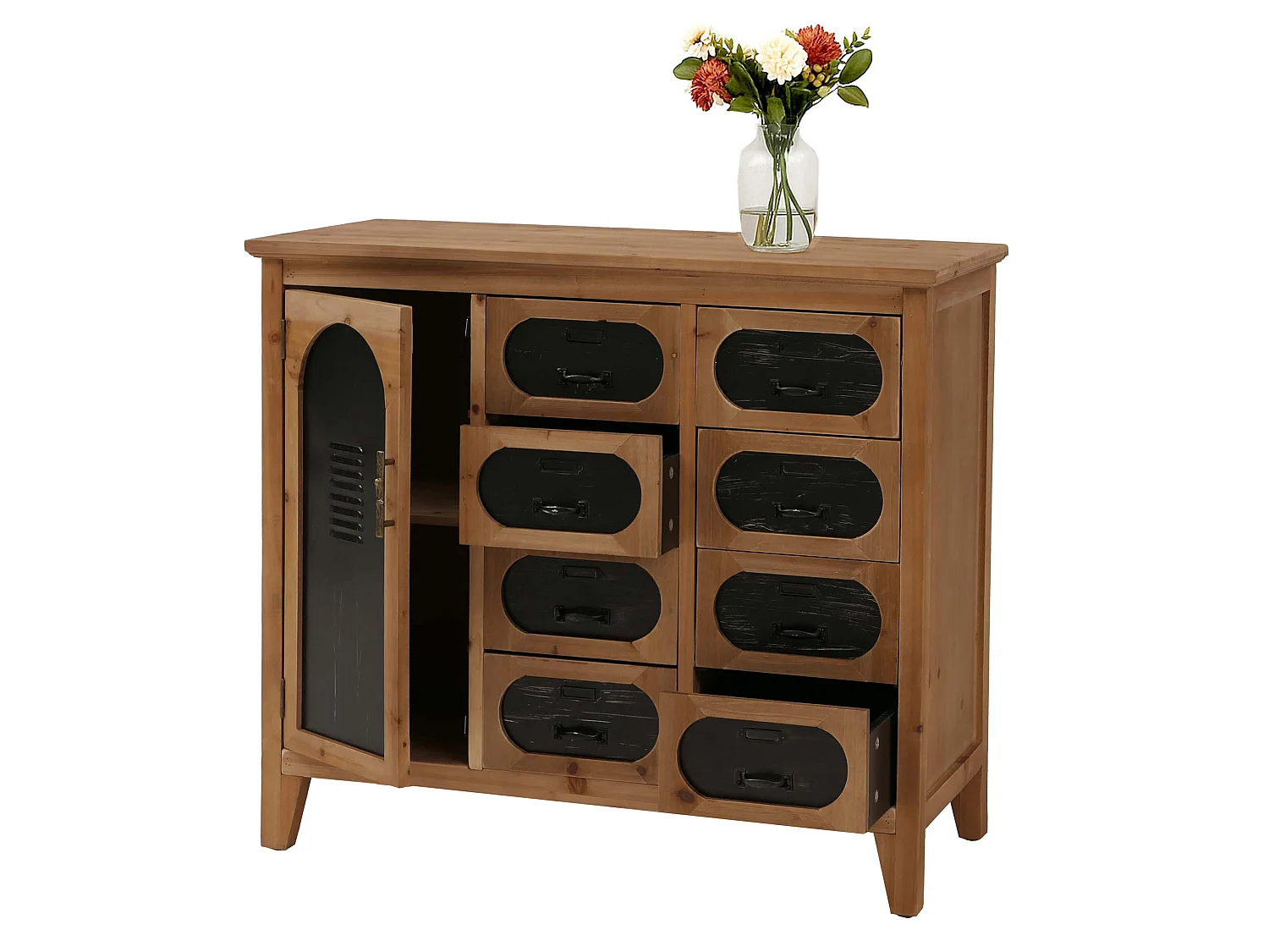 Commode de pharmacien MCW-O63,  Corps naturel