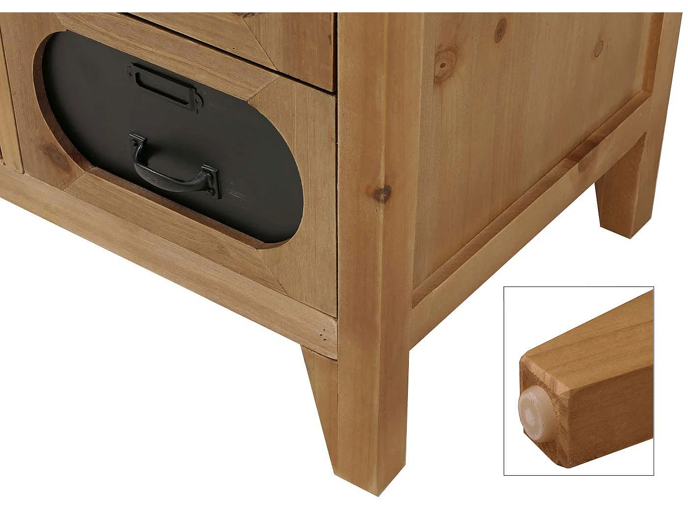 Commode de pharmacien MCW-O63,  Corps naturel